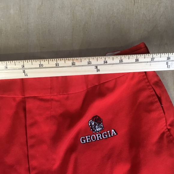 Vintage Georgia Bulldogs Mens Trousers Pants Red 38x30 Classic NCAA Football - Picture 6 of 7